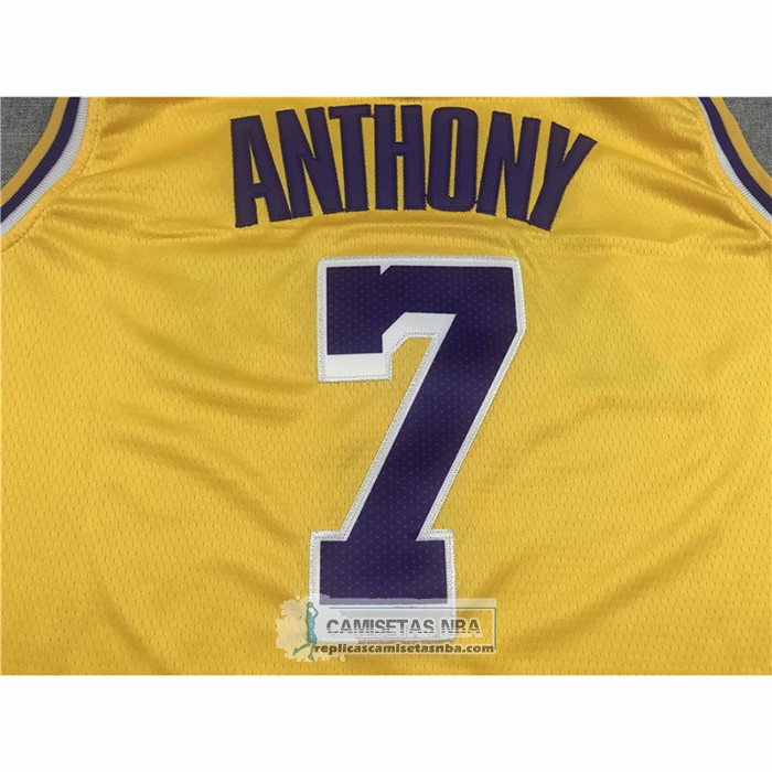Camiseta Los Angeles Lakers Carmelo Anthony NO 7 Icon 2020 Amarillo